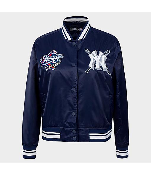 Pro Standard New York Yankees MLB Mash Up Rib Satin Jacket