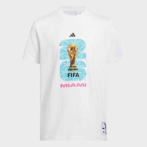 Big Kids’ adidas FIFA World Cup 26 Host City Miami Graphic Soccer T-Shirt
