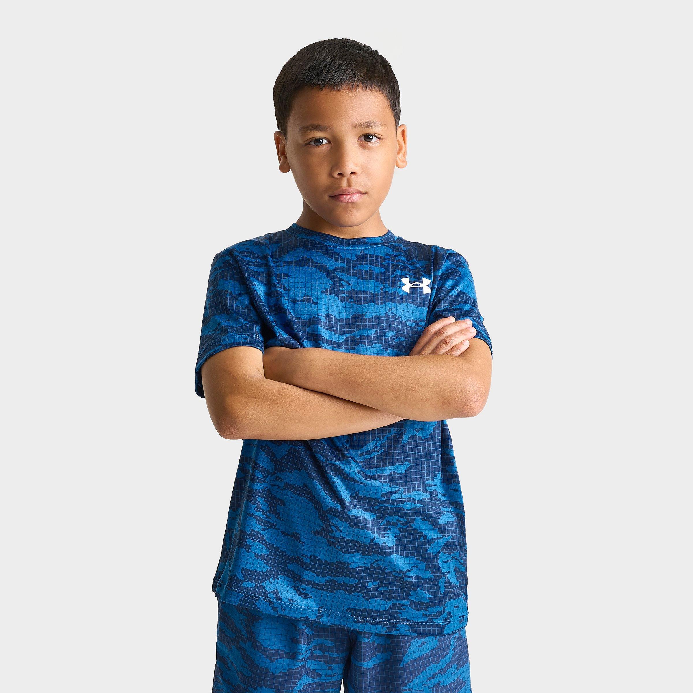 Big Kids’ Under Armour Grid Camo T-Shirt - Image 2