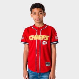 Big Kids’ Pro Standard Kansas City Chiefs NFL Mesh Button Down Shirt
