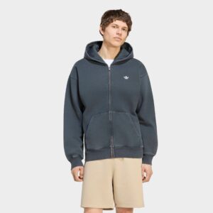 adidas Originals Trefoil Essentials Washed Loose Full-Zip Hoodie