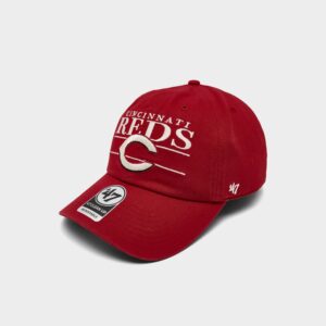 ’47 Cincinnati Reds MLB Team Name & Logo Clean Up Strapback Hat