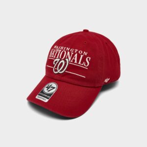 ’47 Washington Nationals MLB Team Name & Logo Clean Up Strapback Hat