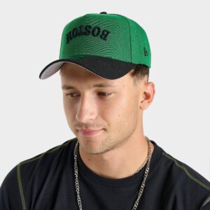 New Era Boston Celtics NBA 9FORTY A-Frame Upside Down Wordmark Snapback Hat