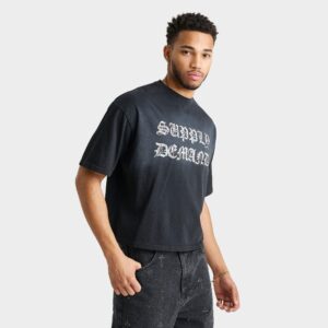 Supply & Demand Glitter Crop T-Shirt