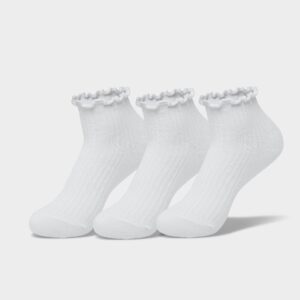 Sonneti Ruffle Ankle Socks (3-Pack)