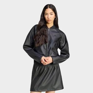 adidas Originals Pleather Superstar Full-Zip Track Top