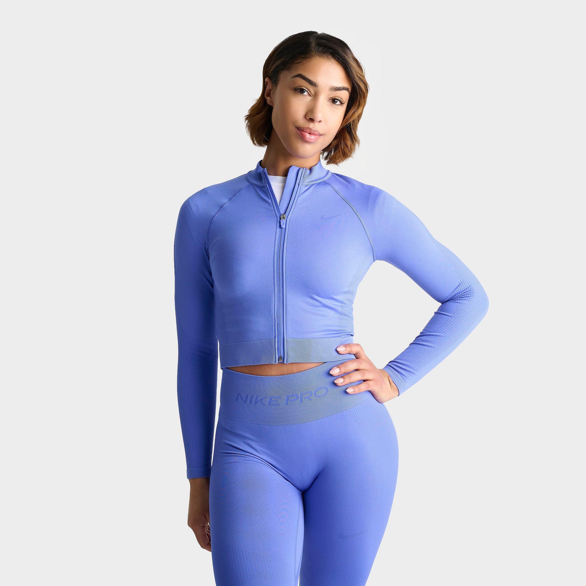 Nike Pro Seamless Cropped Full-Zip Training Top - Image 5