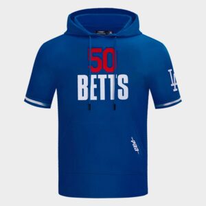 Pro Standard Mookie Betts Los Angeles Dodgers MLB Classic Short-Sleeve Hoodie