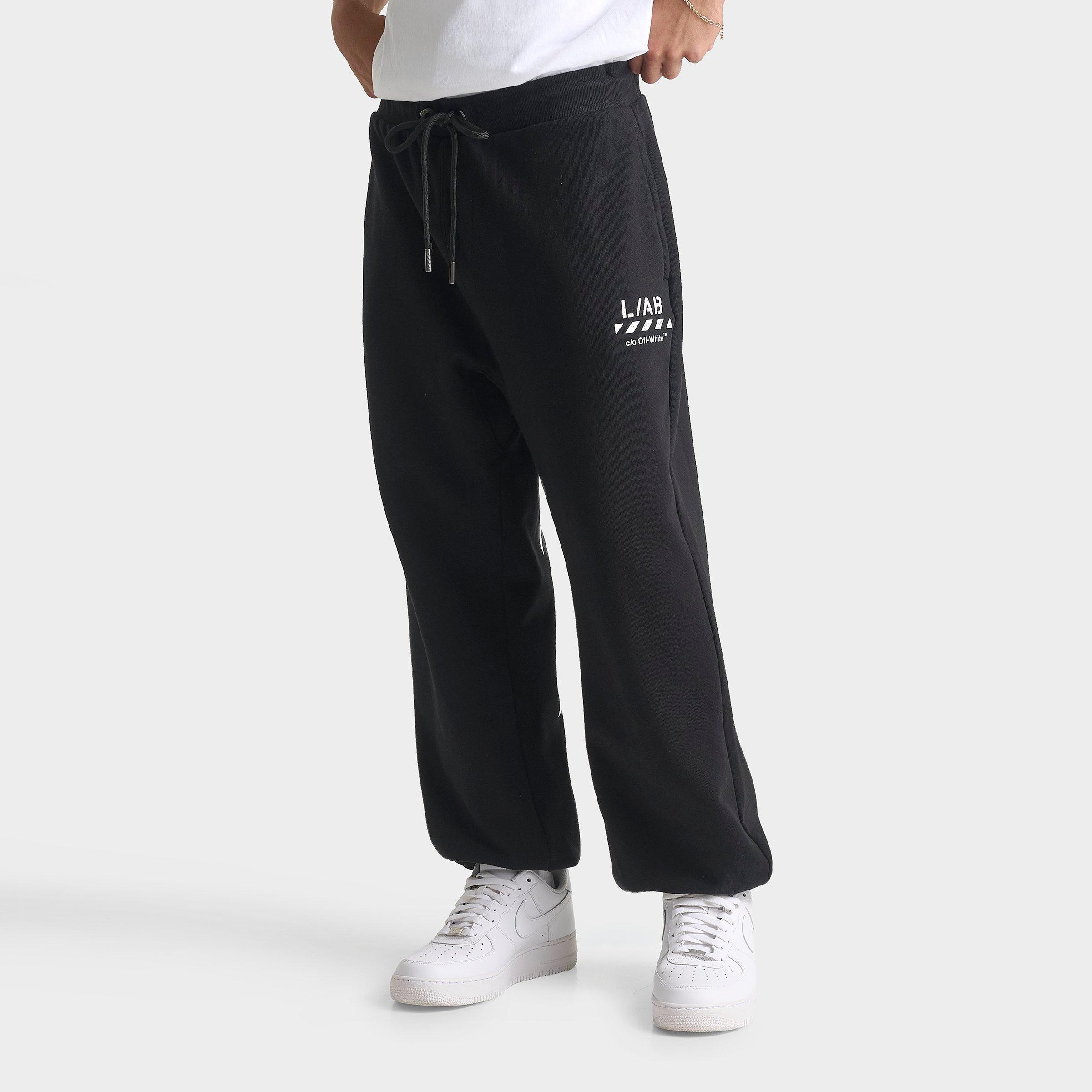 L/AB c/o Off-White Core Diagonal Fleece Jogger Pants