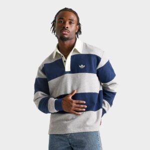 adidas Originals Panel Cut Striped Rugby Shirt
