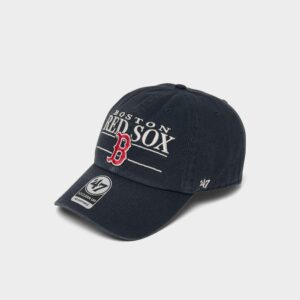 ’47 Boston Red Sox MLB Team Name & Logo Clean Up Strapback Hat