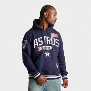 Pro Standard Houston Astros MLB Letterman Fleece Pullover Hoodie
