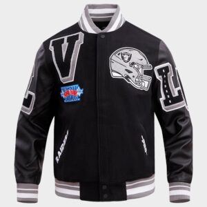 Pro Standard Las Vegas Raiders NFL Mashup Rib Wool Varsity Jacket