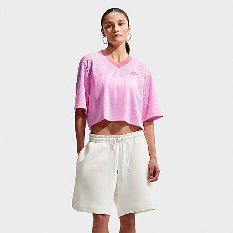 Nike Sportswear Oversized Heritage Cropped Mesh Jersey - Image 4