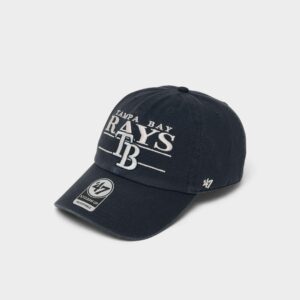 ’47 Tampa Bay Rays MLB Team Name & Logo Clean Up Strapback Hat