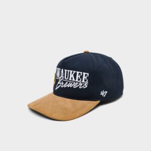 ’47 Milwaukee Brewers MLB Scribe Line Hitch Snapback Hat