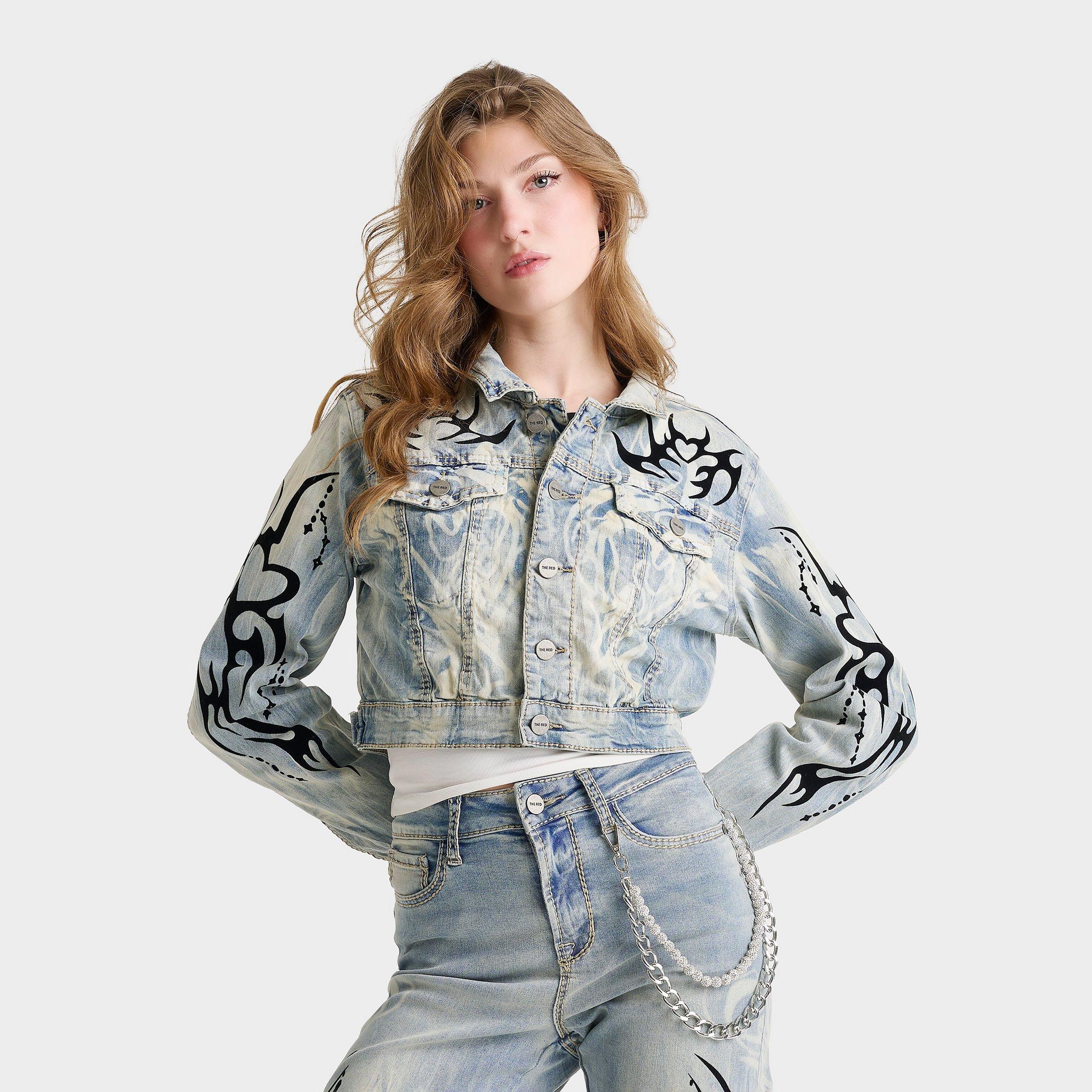 Smoke Rise Olivia Heart Denim Jacket