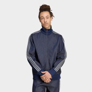 adidas Originals Firebird Adicolor Raw Denim Full-Zip Track Top