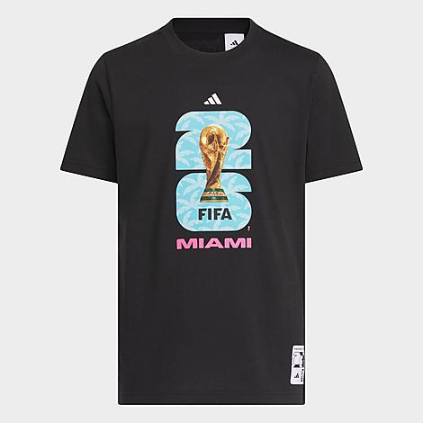 Big Kids’ adidas FIFA World Cup 26 Host City Miami Graphic Soccer T-Shirt - Image 2