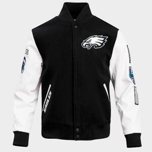 Pro Standard Philadelphia Eagles NFL Classic Rib Wool Varsity Jacket
