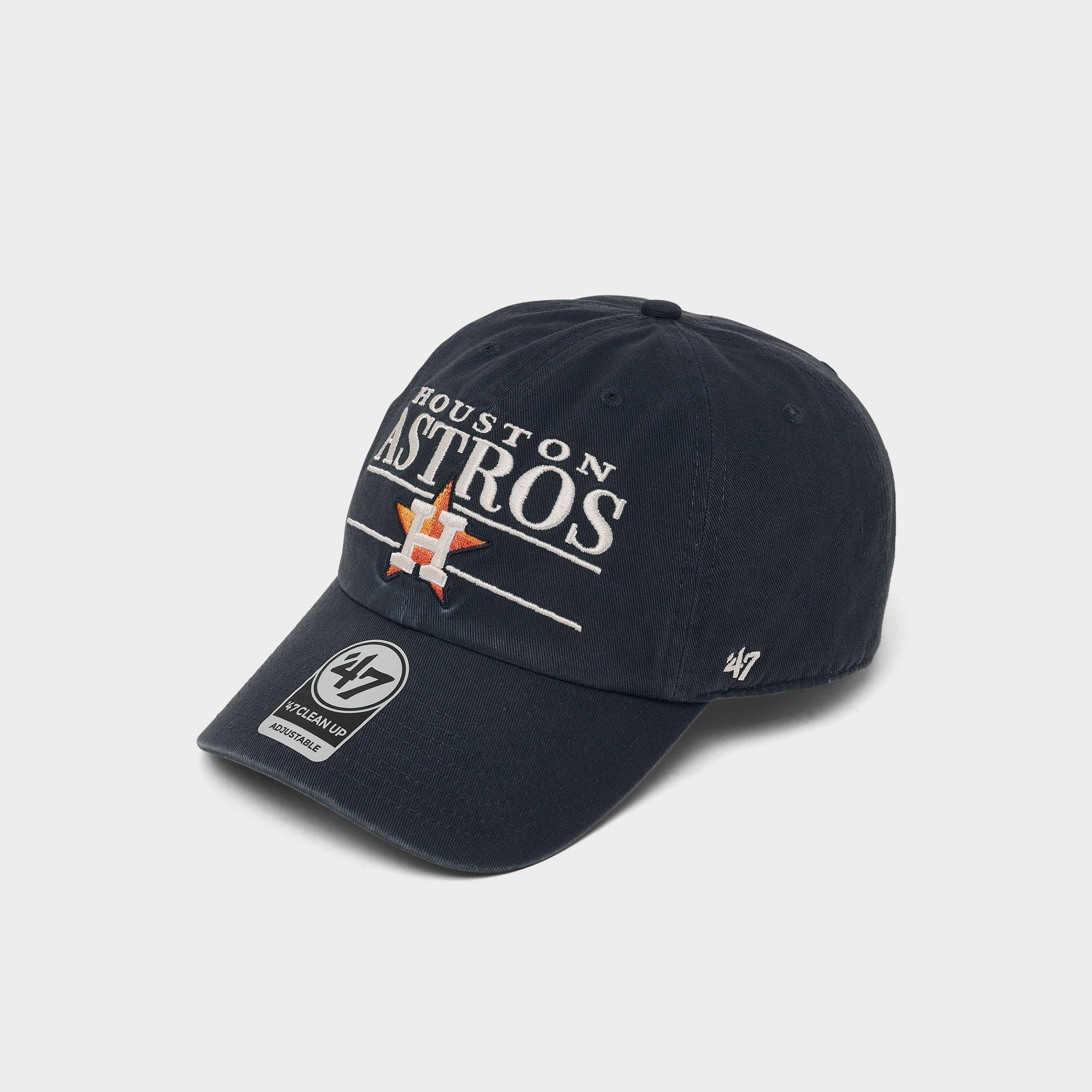 ’47 Houston Astros MLB Team Name & Logo Clean Up Strapback Hat
