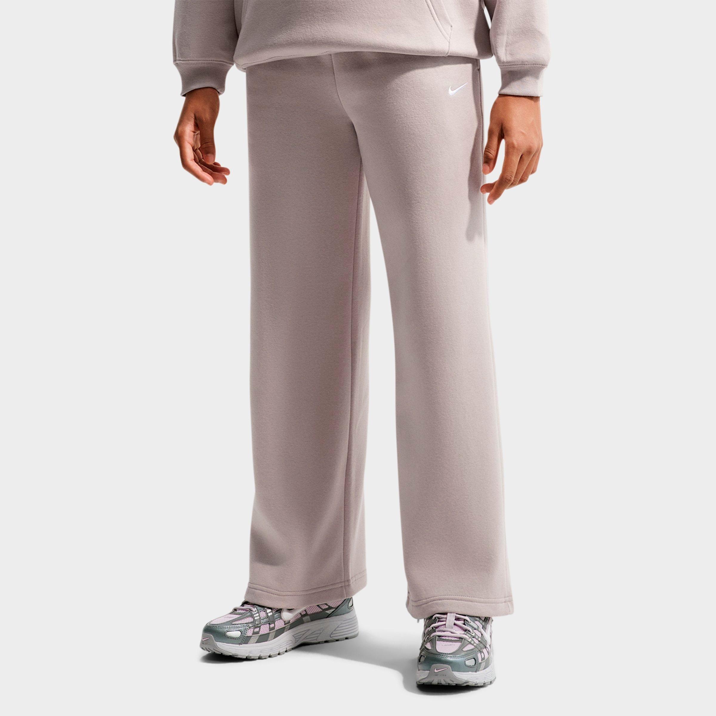 Girls’ Big Kids’ Nike Sportswear Studio Fleece Open Hem Sweatpants - Image 2