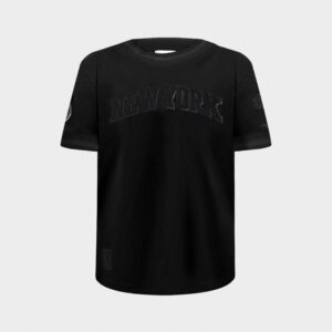 Big Kids’ Pro Standard New York Knicks NBA Triple Black Striped Rib T-Shirt
