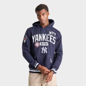 Pro Standard New York Yankees MLB Letterman Fleece Pullover Hoodie