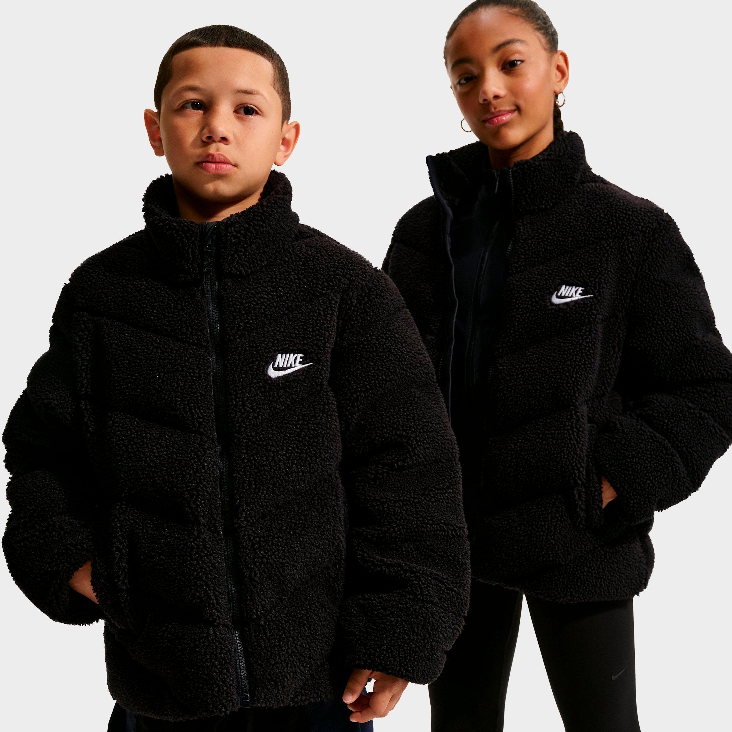 Big Kids’ Nike Sportswear Therma-FIT Loose Sherpa Full-Zip Puffer Jacket - Image 2