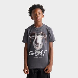 Big Kids’ Streetz Iz Watchin Goat Chain T-Shirt