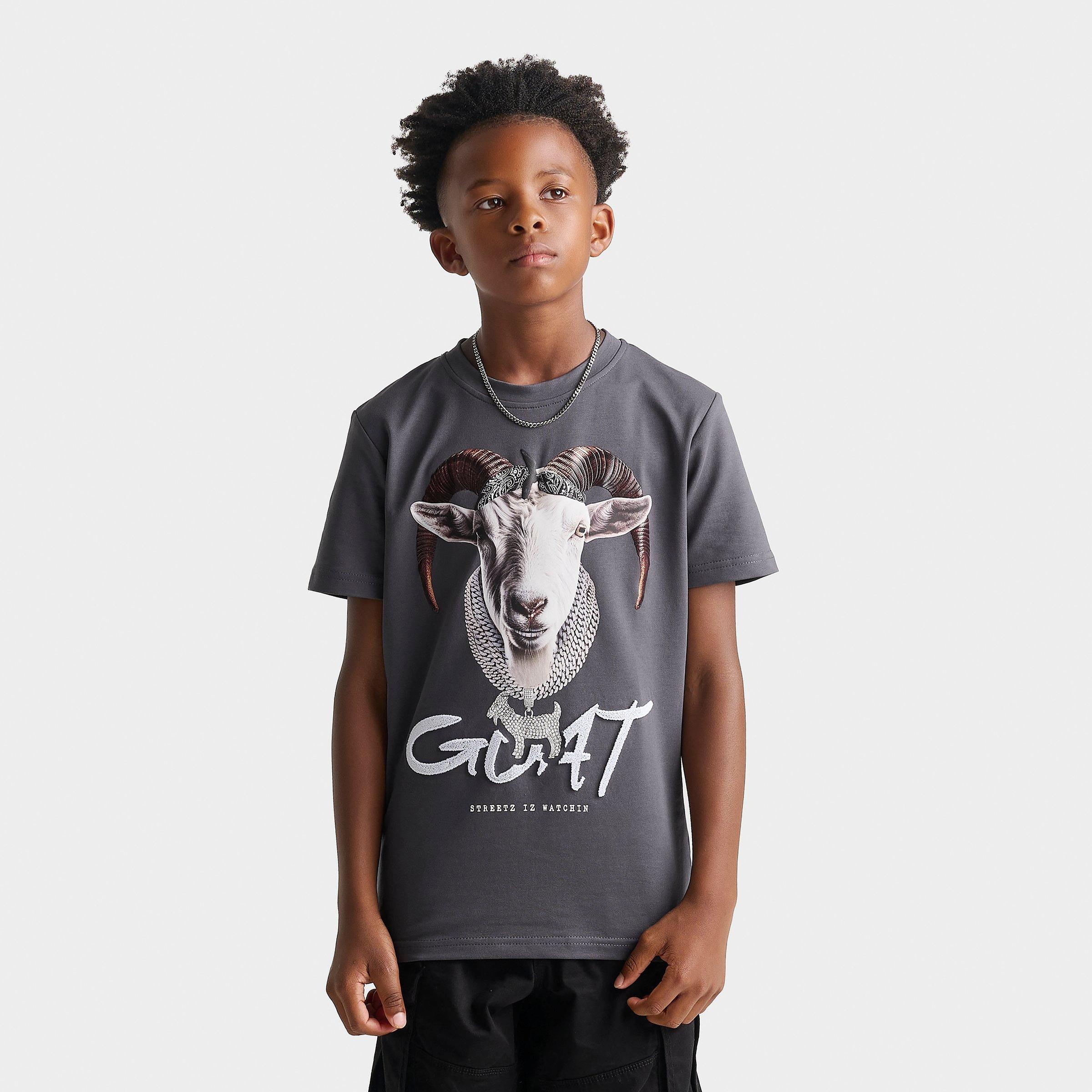 Big Kids’ Streetz Iz Watchin Goat Chain T-Shirt