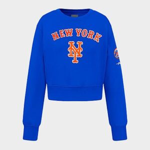 Girls’ Big Kids’ Pro Standard New York Mets MLB Classic Fleece Crewneck Sweatshirt