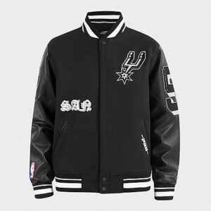 Pro Standard San Antonio Spurs NBA Old English Wool Varsity Jacket