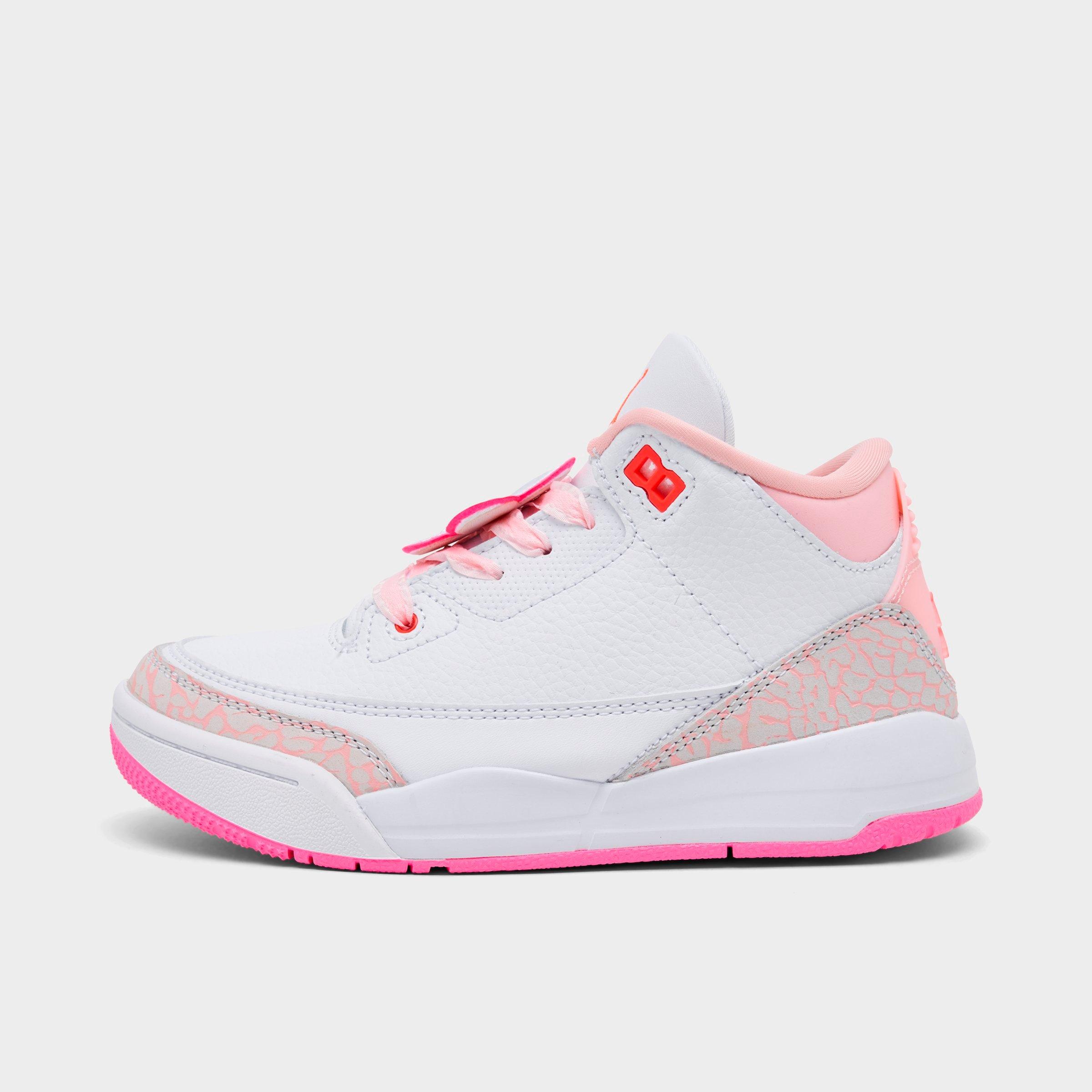 Girls’ Little Kids’ Air Jordan Retro 3 Basketball Shoes