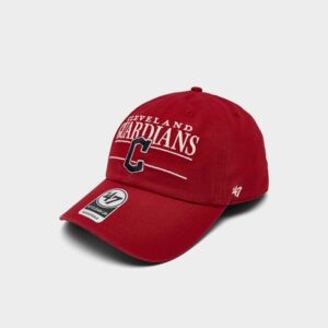’47 Cleveland Guardians MLB Team Name & Logo Clean Up Strapback Hat