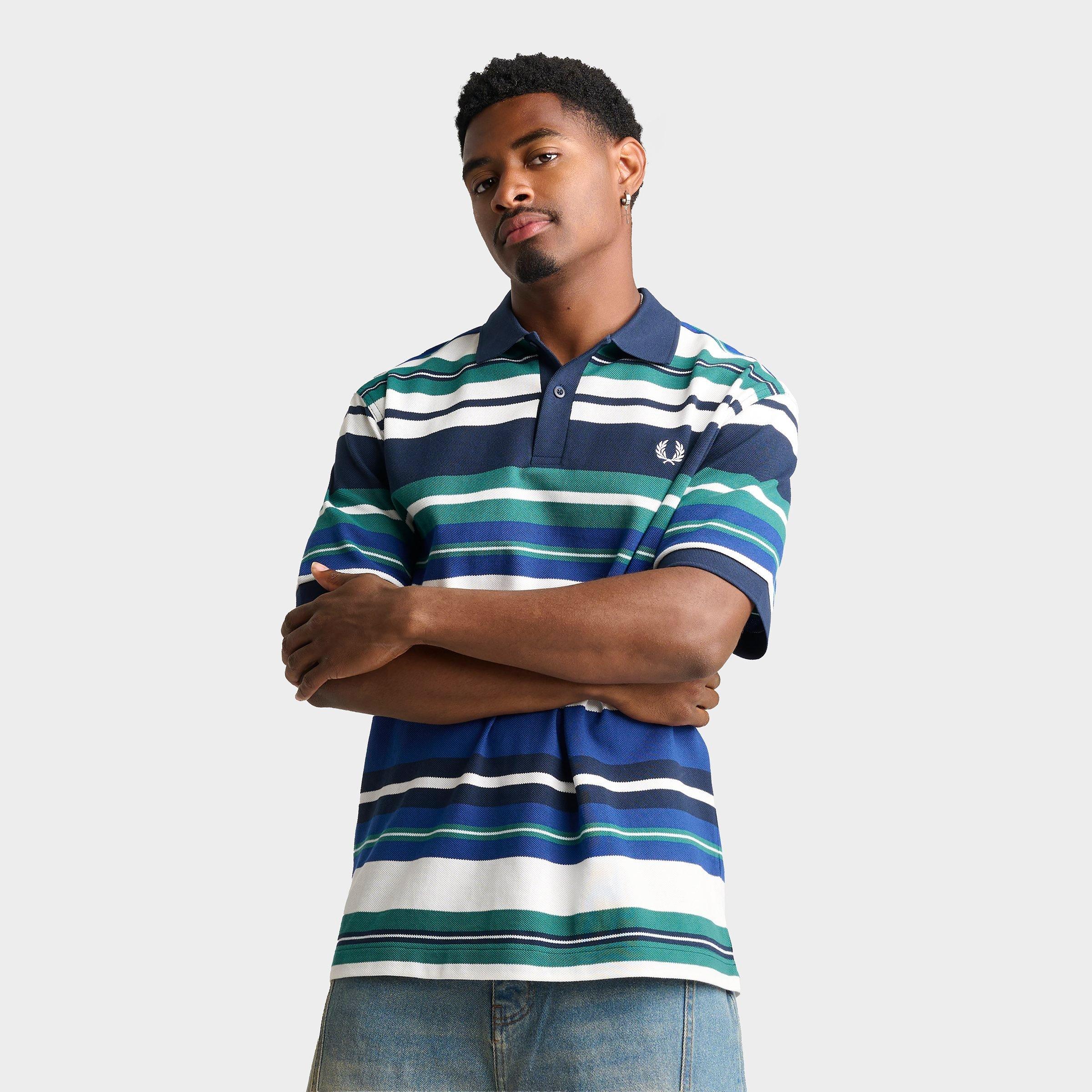 Fred Perry Striped Relaxed Polo Shirt