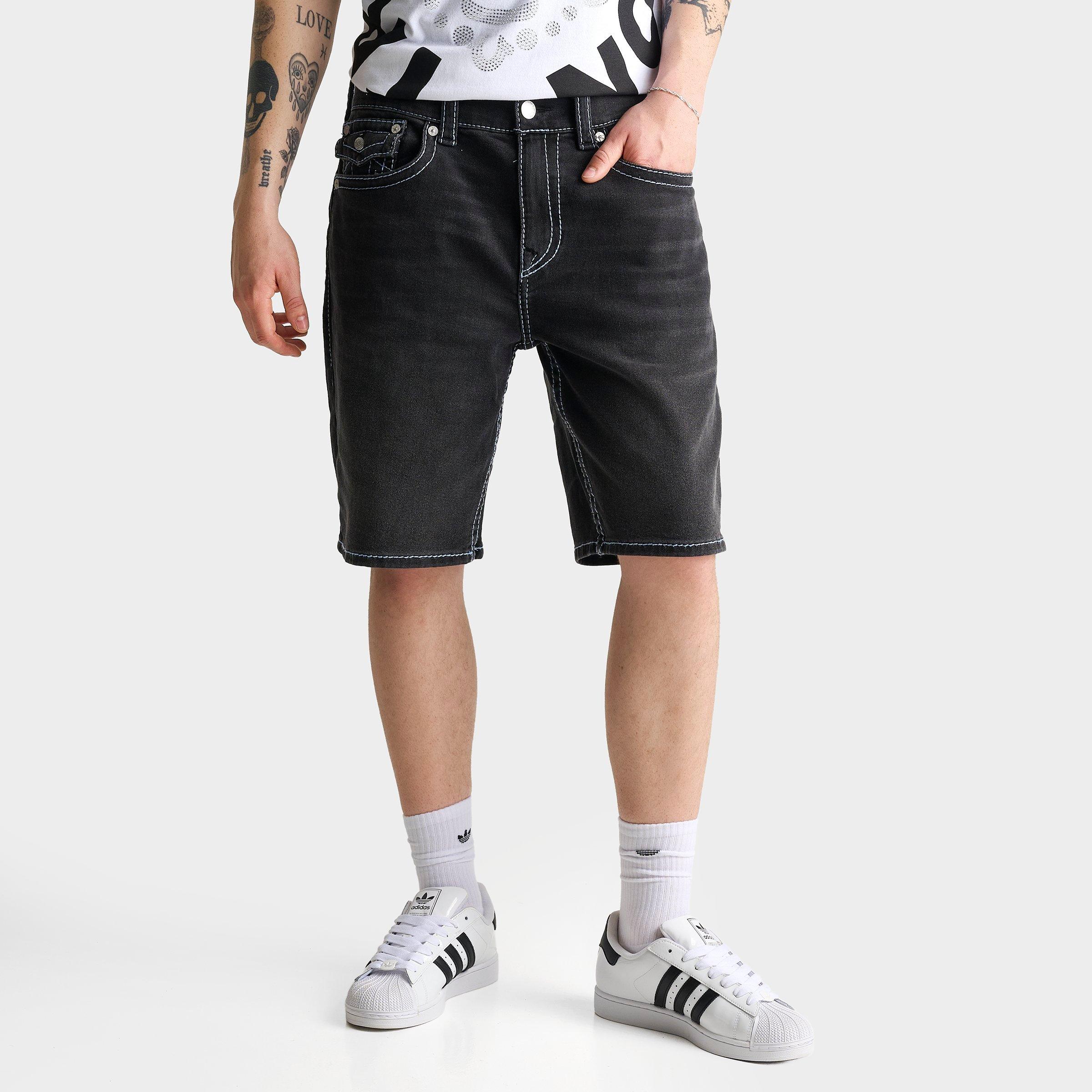 True Religion Bobby Big T Baggy Denim Jean Shorts