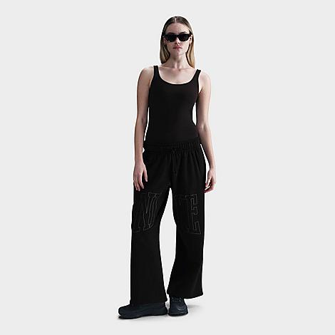 Nike Sportswear Mid-Rise Oversized Open-Hem French Terry Pants - Image 2