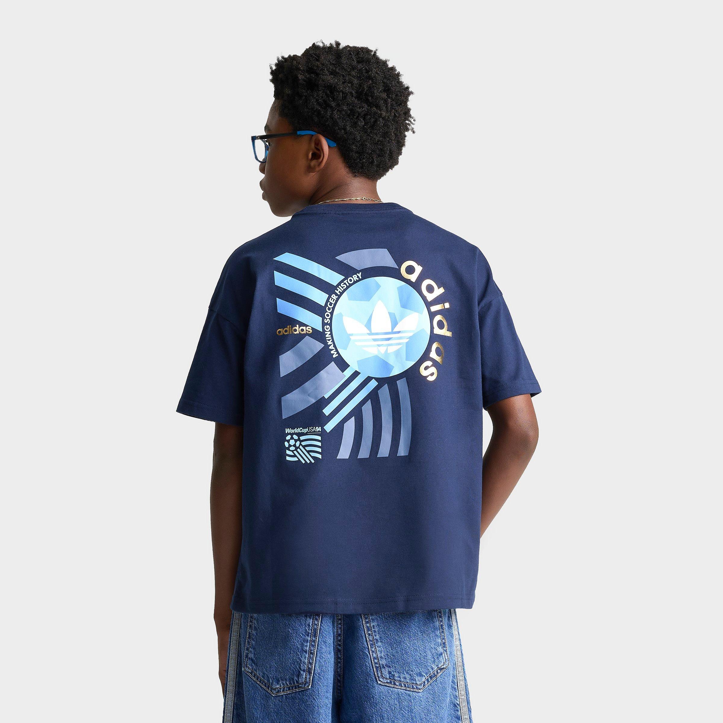Big Kids’ adidas Originals FIFA World Cup Archive Poster Graphic T-Shirt
