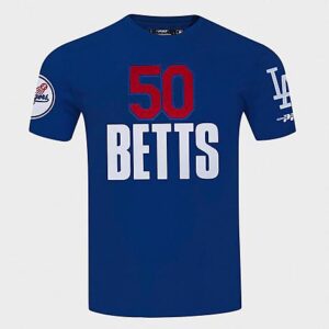 Pro Standard Mookie Betts Los Angeles Dodgers MLB Name and Number T-Shirt