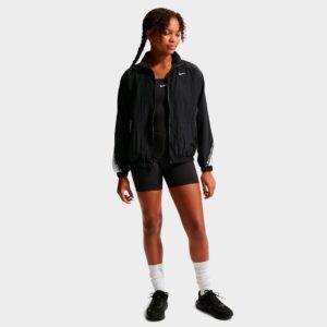 Girls’ Big Kids’ Nike Sportswear Full-Zip Woven Jacket