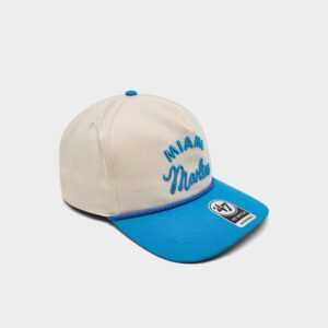 ’47 Miami Marlins MLB Rope Script Hitch Snapback Hat