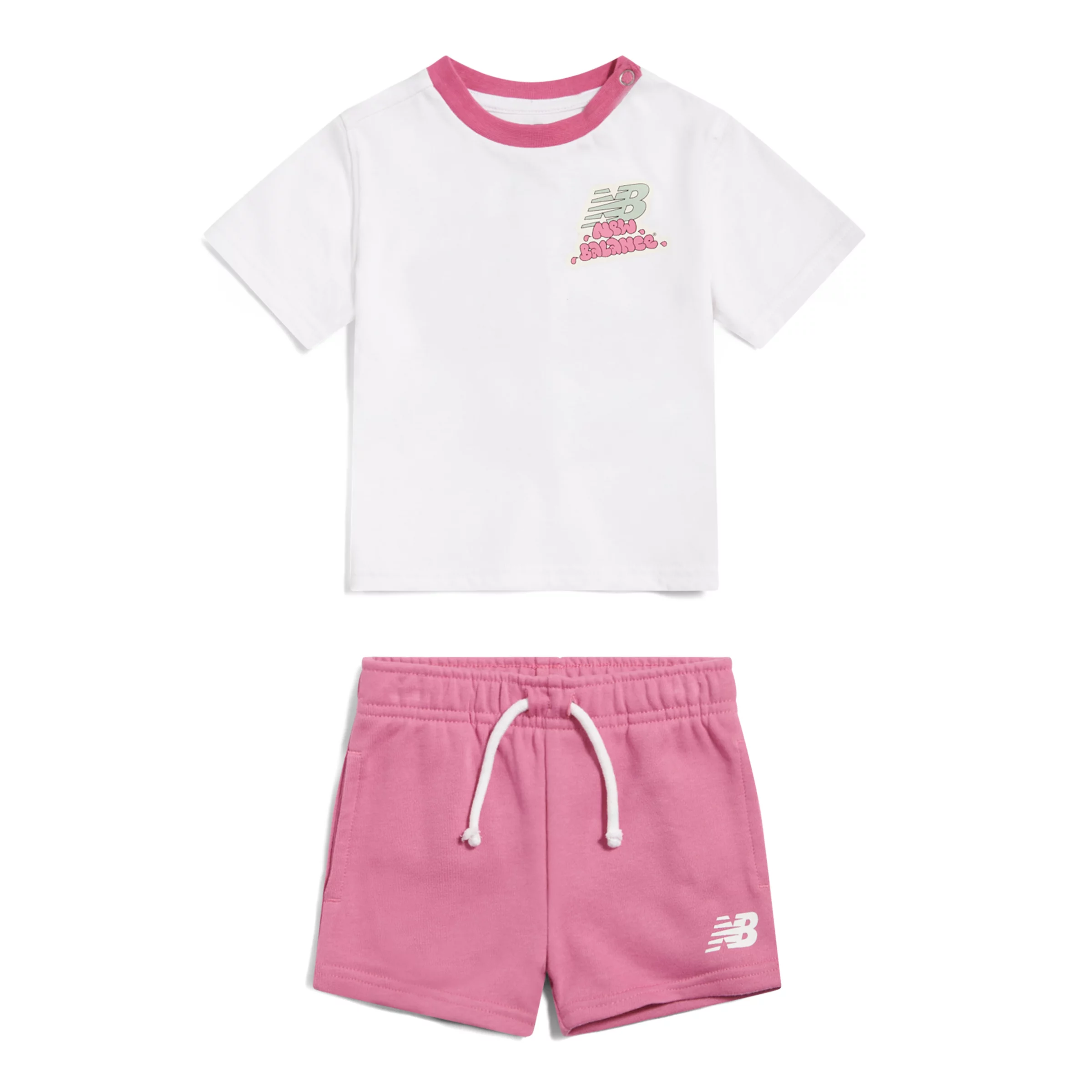 Sticker Graphic T-Shirt & Short Set