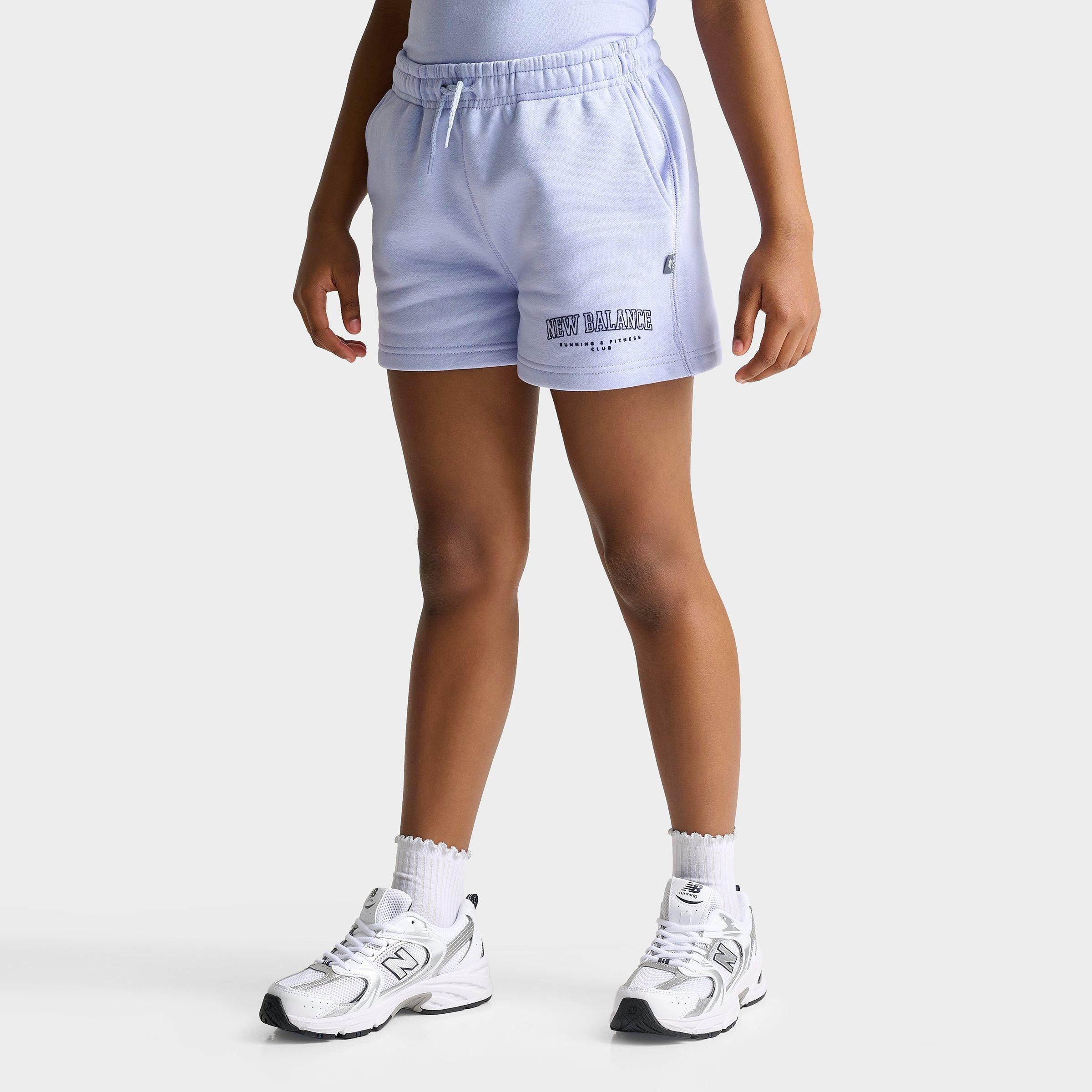 Girls’ Big Kids’ New Balance Arch Logo Fleece Shorts