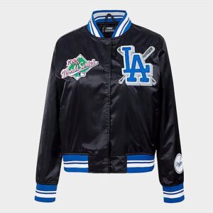 Pro Standard Los Angeles Dodgers MLB Mash Up Rib Satin Jacket