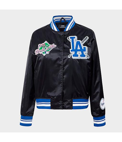 Pro Standard Los Angeles Dodgers MLB Mash Up Rib Satin Jacket