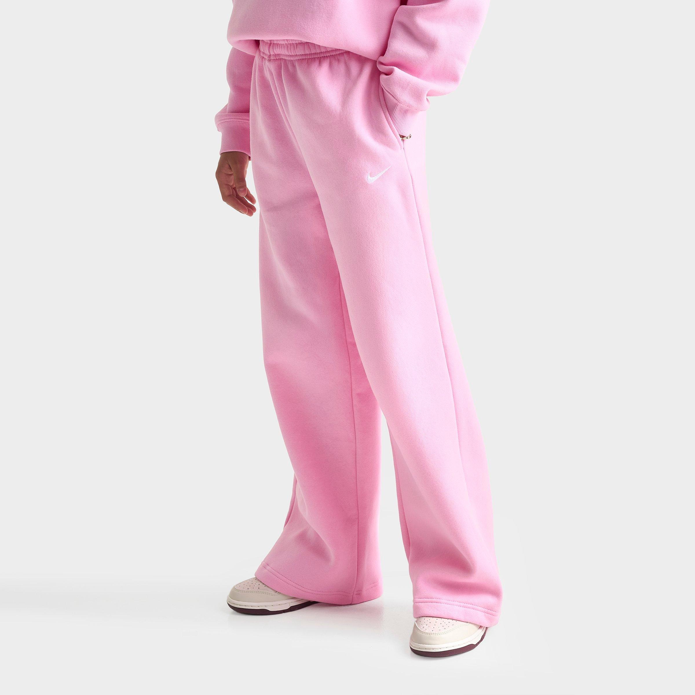 Girls’ Big Kids’ Nike Sportswear Studio Fleece Open Hem Sweatpants
