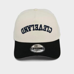 New Era Cleveland Guardians MLB 9FORTY A-Frame Upside Down Wordmark Snapback Hat