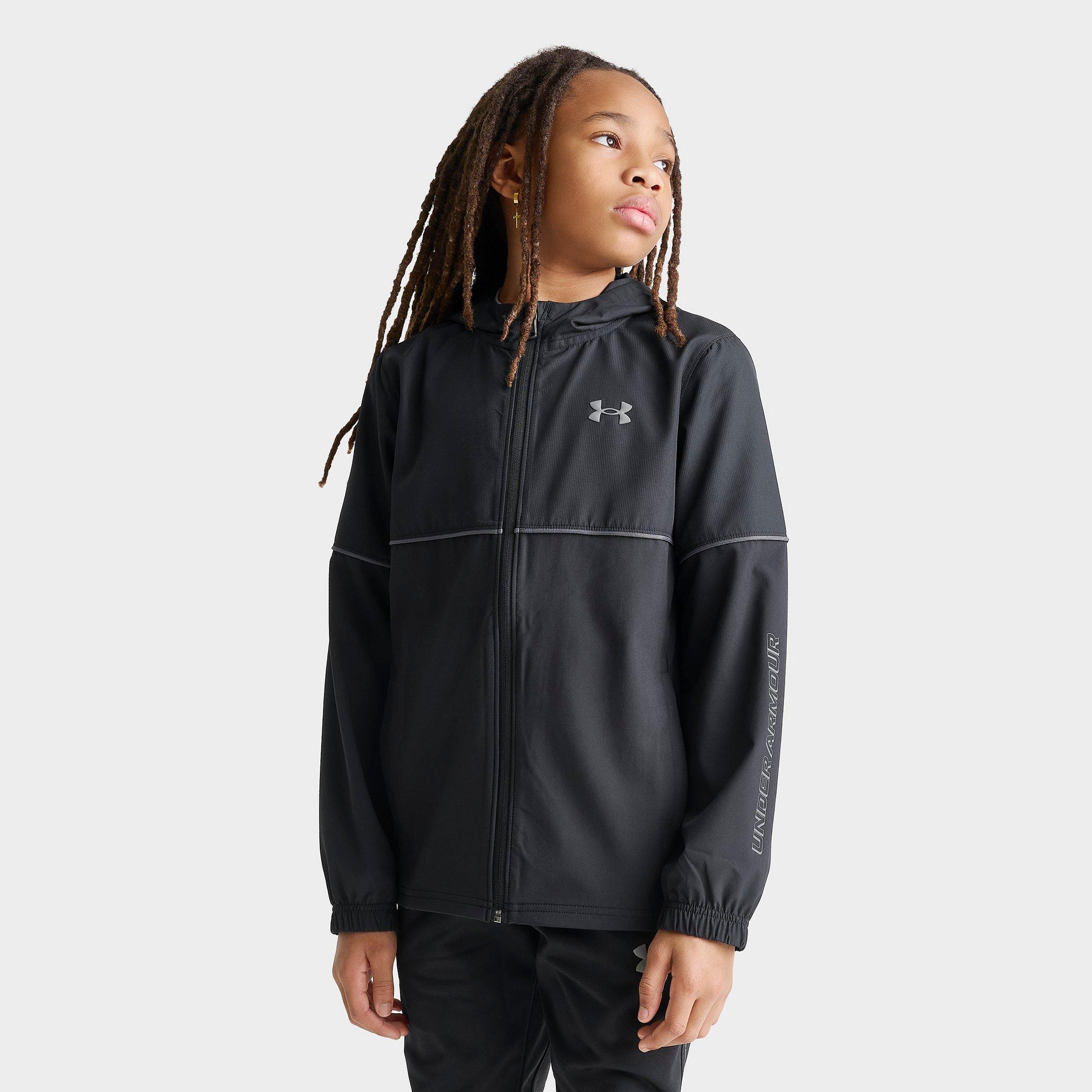 Big Kids’ Under Armour Wordmark Full-Zip Woven Jacket